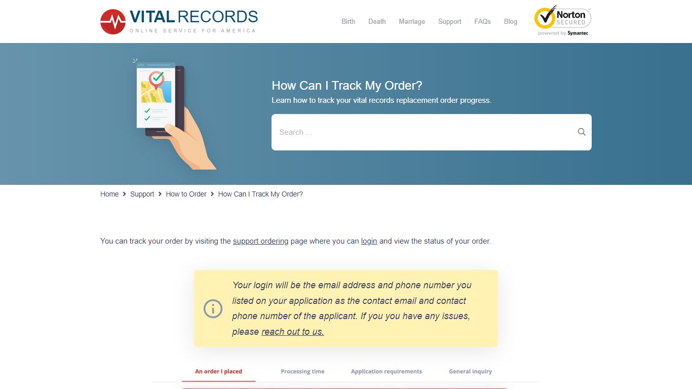 How Can I Track My Order? - Vital Records Online